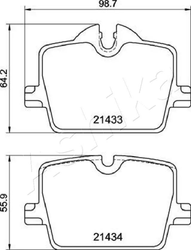Brake Pad Set, disc brake 51-00-0123