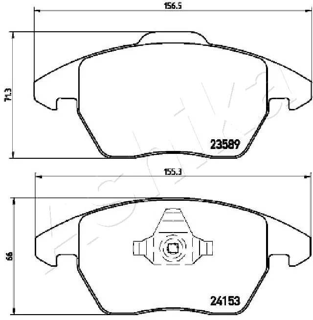 Brake Pad Set, disc brake 50-00-0610