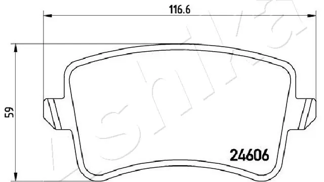 Brake Pad Set, disc brake 51-00-0908