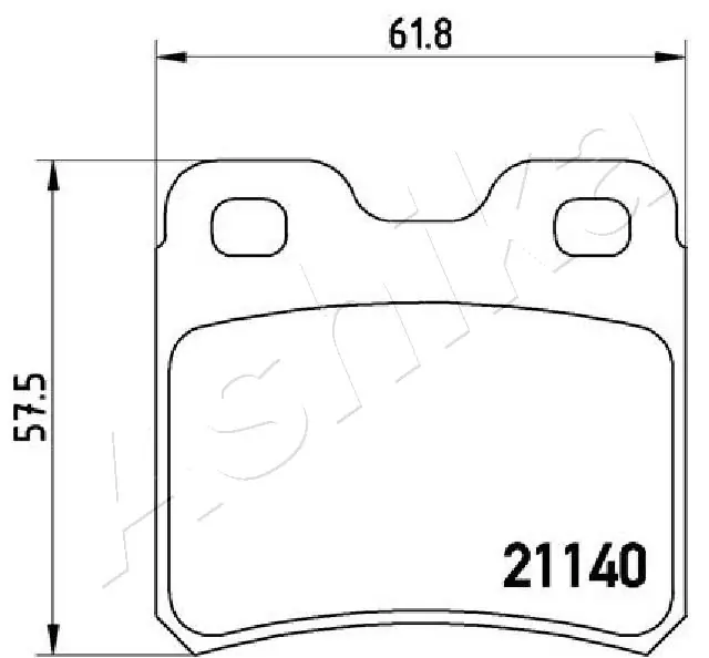 ASHIKA 51-00-0401 Brake Pad Set, disc brake