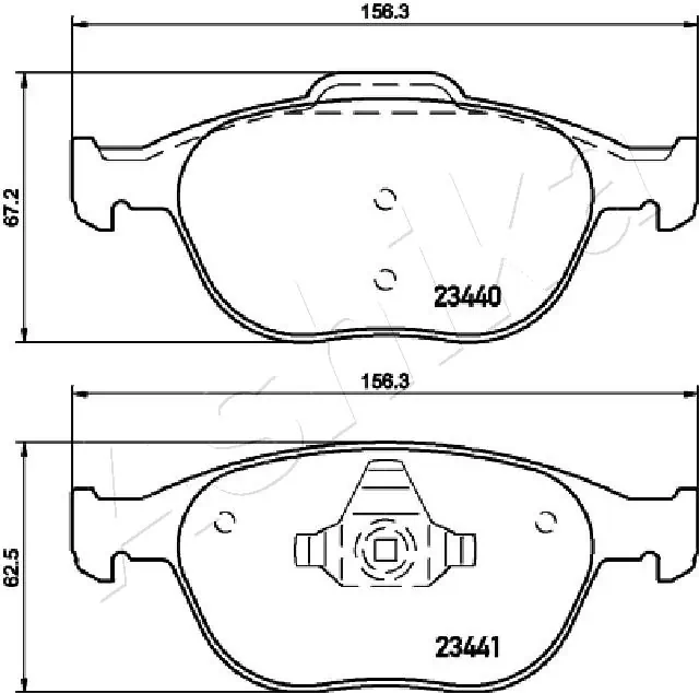 Brake Pad Set, disc brake 50-00-0307