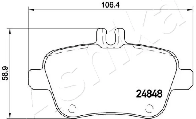 Brake Pad Set, disc brake 51-00-0501