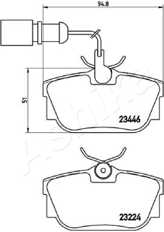 Brake Pad Set, disc brake 51-00-0301