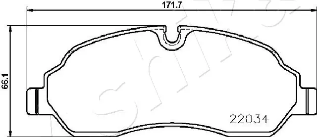 Brake Pad Set, disc brake 50-00-0320