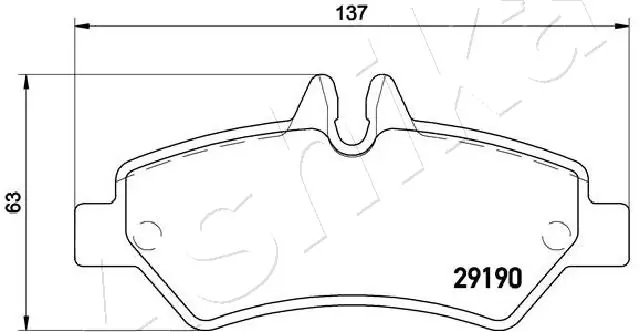 Brake Pad Set, disc brake 51-00-0522