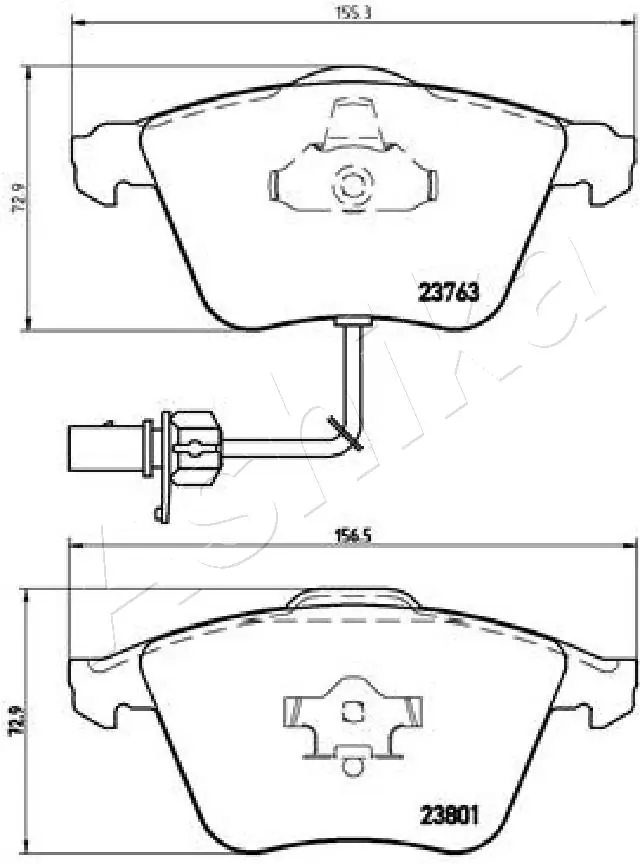 Brake Pad Set, disc brake 50-00-0913