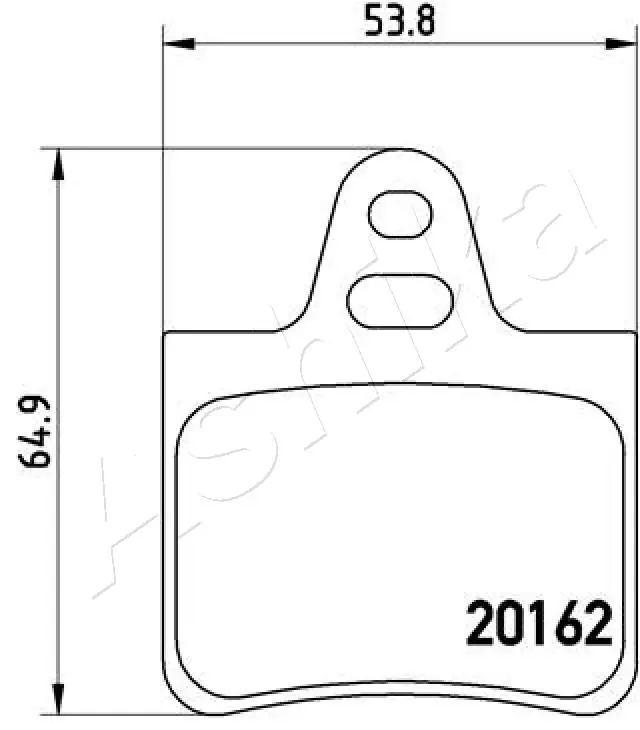 ASHIKA 51-00-0612 Brake Pad Set, disc brake