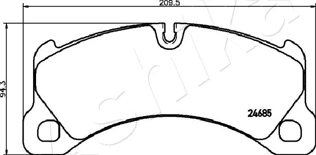 Brake Pad Set, disc brake 50-00-0948