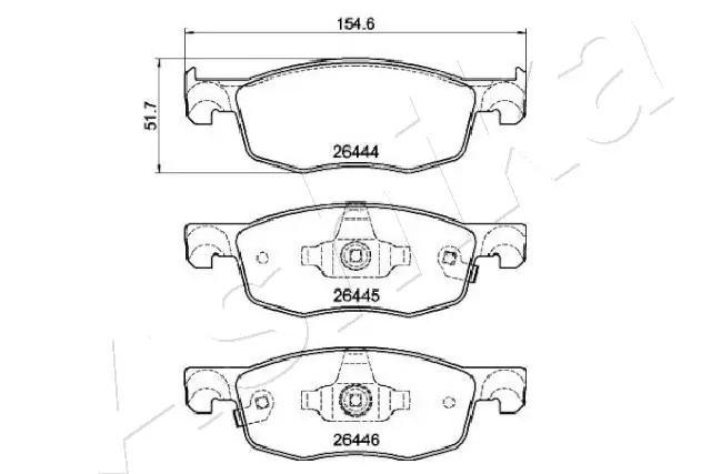 Brake Pad Set, disc brake 50-02-2028