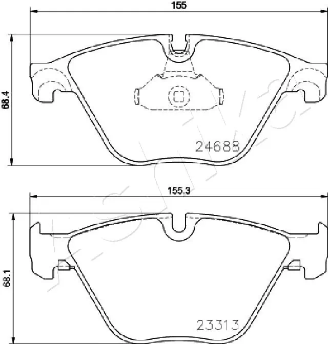 Brake Pad Set, disc brake 50-00-0126