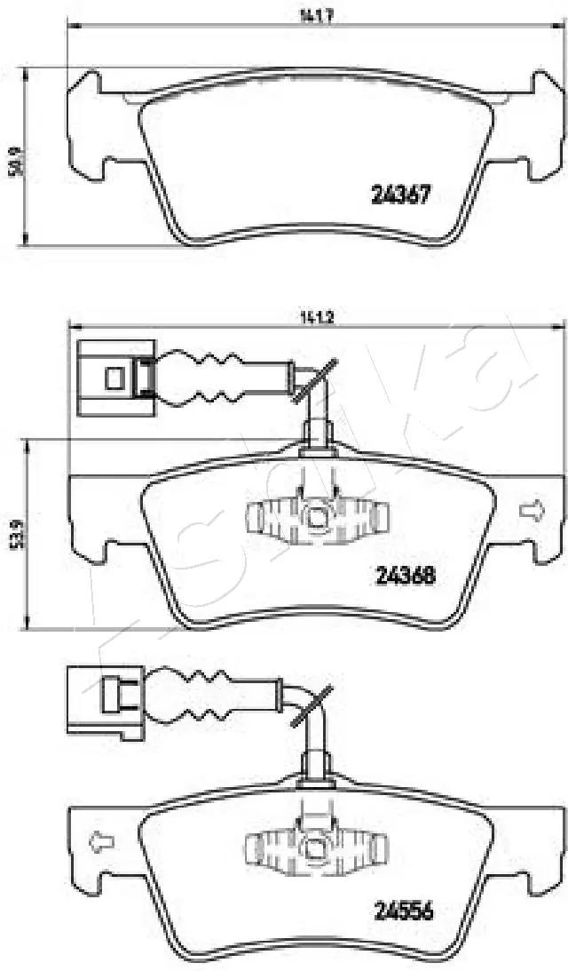 Brake Pad Set, disc brake 51-00-0924