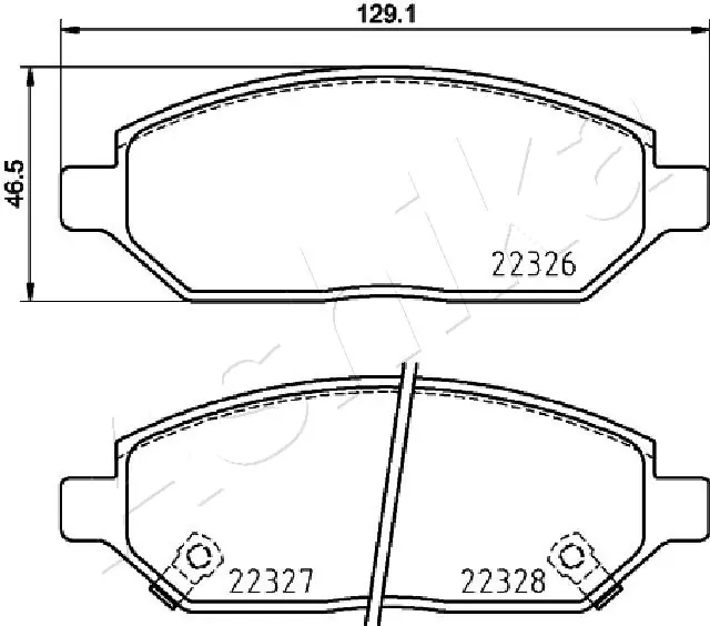 Brake Pad Set, disc brake 50-00-0407