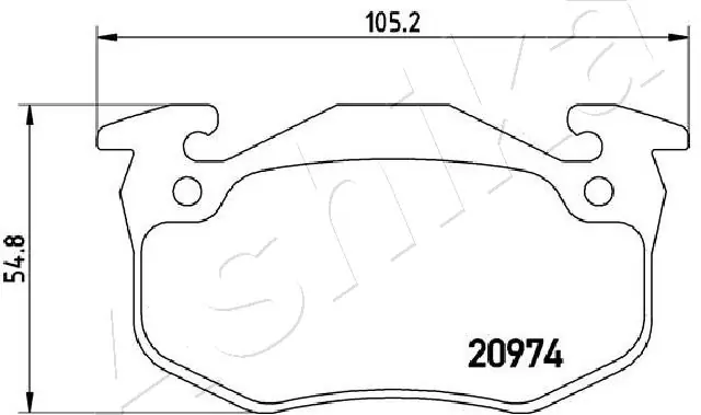 Brake Pad Set, disc brake 51-00-0611