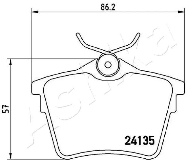 Brake Pad Set, disc brake 51-00-0606