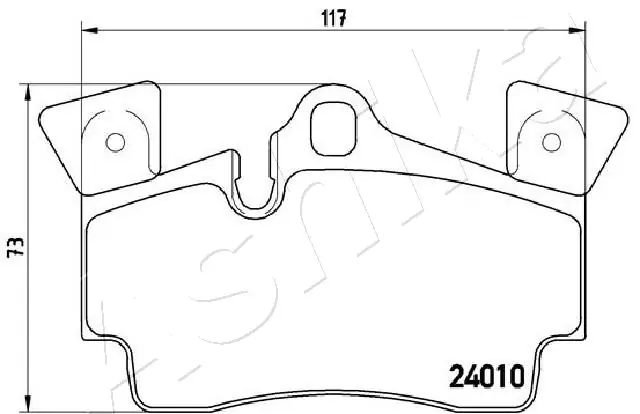 ASHIKA 51-00-0919 Brake Pad Set, disc brake