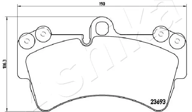 Brake Pad Set, disc brake 50-00-0931