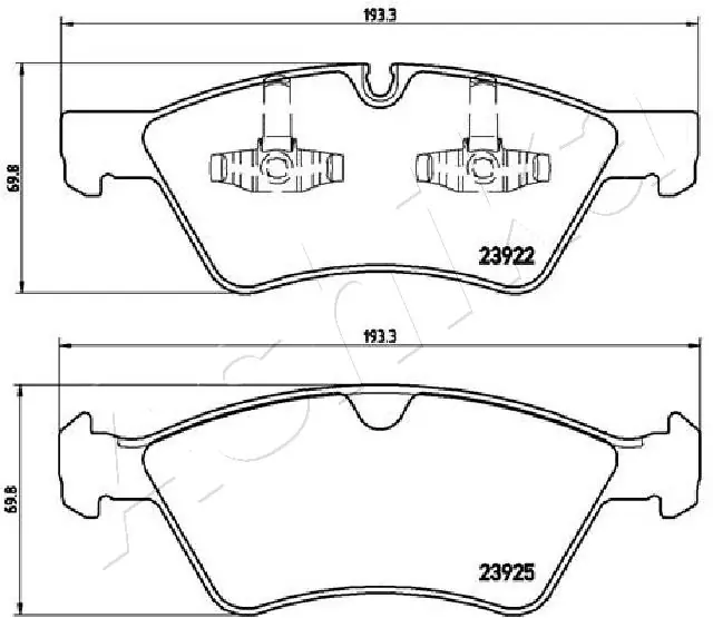 Brake Pad Set, disc brake 50-00-0528