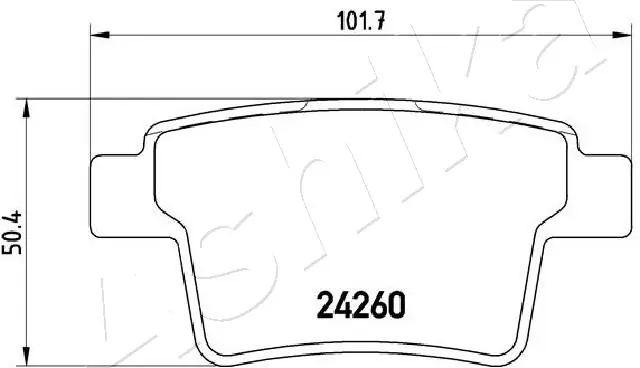 Brake Pad Set, disc brake 51-00-0306