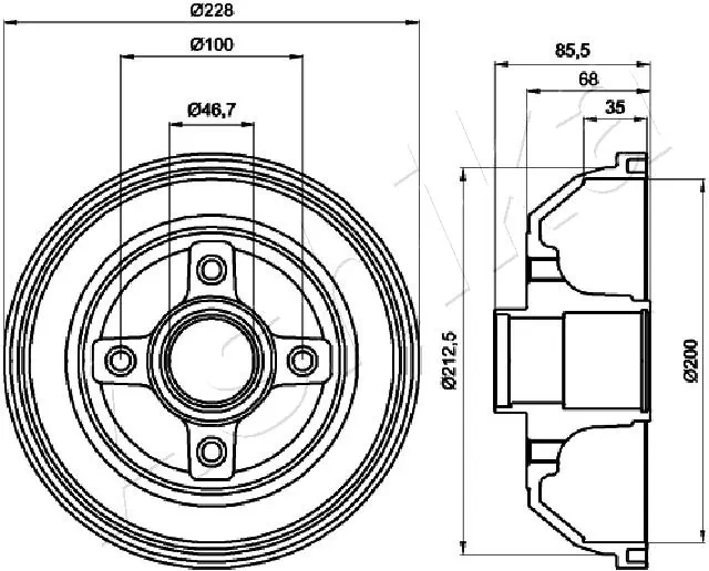 Brake Drum 56-00-0408
