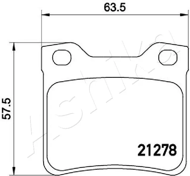ASHIKA 51-00-0615 Brake Pad Set, disc brake