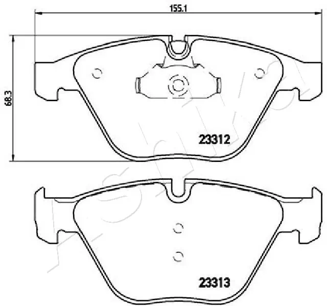Brake Pad Set, disc brake 50-00-0115