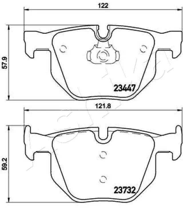 Brake Pad Set, disc brake 51-00-0116