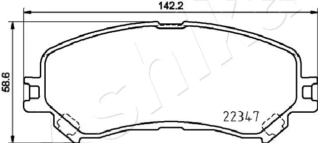 Brake Pad Set, disc brake 50-00-0707