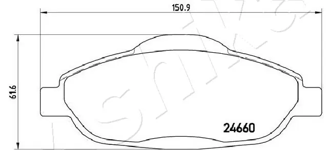 Brake Pad Set, disc brake 50-00-0644