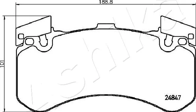 Brake Pad Set, disc brake 50-00-0926