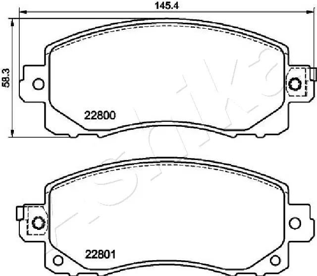 Brake Pad Set, disc brake 50-07-713
