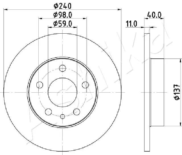 Brake Disc 61-00-0209