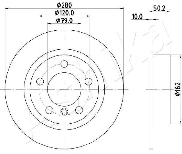 Brake Disc 61-00-0134
