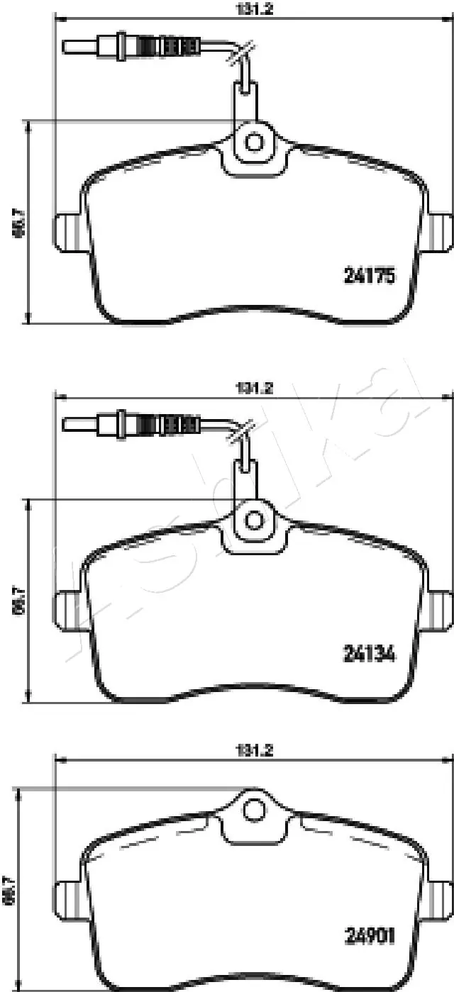 Brake Pad Set, disc brake 50-00-0652