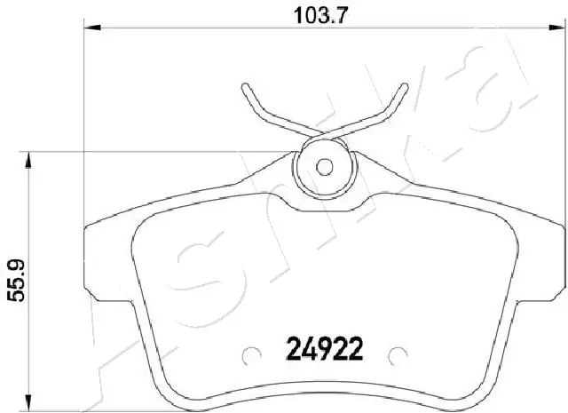 Brake Pad Set, disc brake 51-00-0604