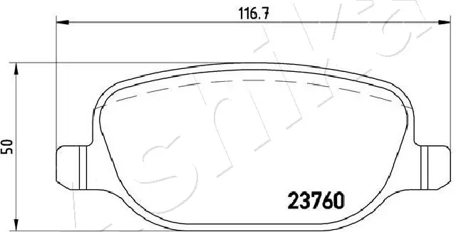 ASHIKA 51-00-0202 Brake Pad Set, disc brake