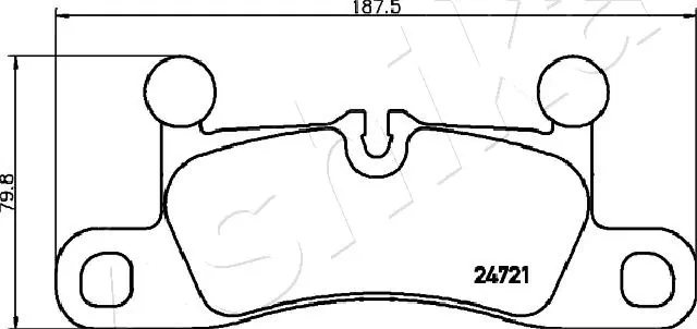ASHIKA 51-00-0925 Brake Pad Set, disc brake