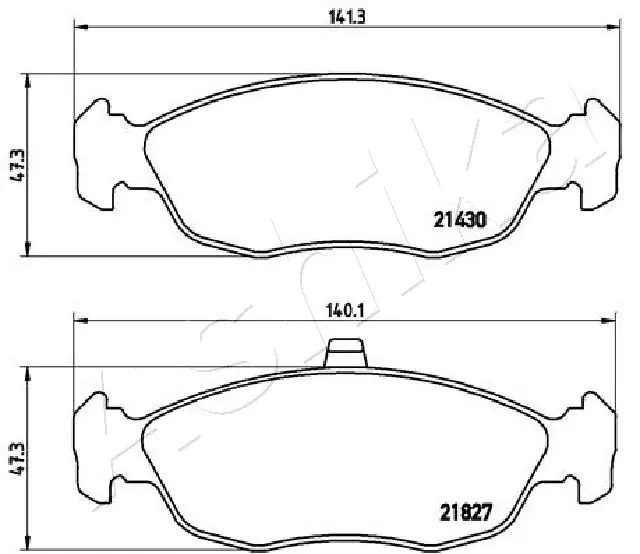 Brake Pad Set, disc brake 50-00-0633