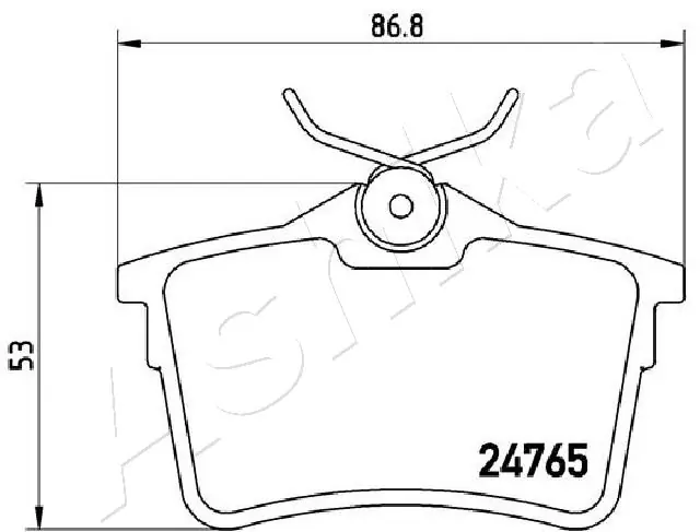 Brake Pad Set, disc brake 51-00-0600
