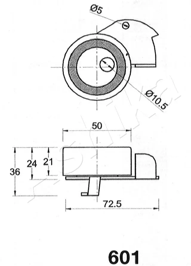 Tensioner, timing belt 45-06-601