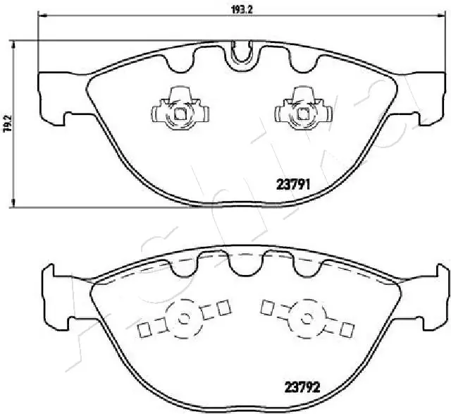Brake Pad Set, disc brake 50-00-0122