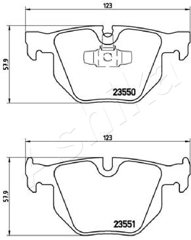 Brake Pad Set, disc brake 51-00-0108