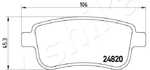 Brake Pad Set, disc brake 51-00-0703
