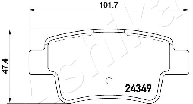 Brake Pad Set, disc brake 51-00-0201
