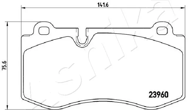 Brake Pad Set, disc brake 50-00-0527