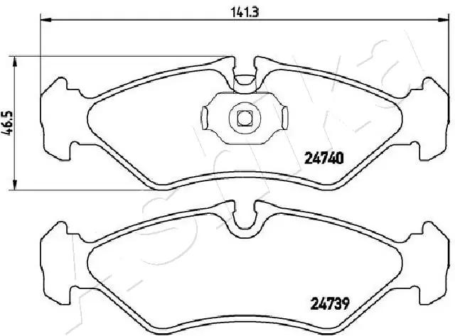 Brake Pad Set, disc brake 51-00-0521