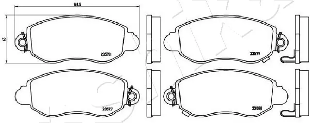 Brake Pad Set, disc brake 50-00-0323