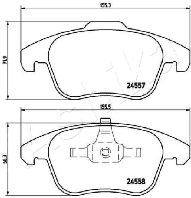 ASHIKA 50-00-0611 Brake Pad Set, disc brake