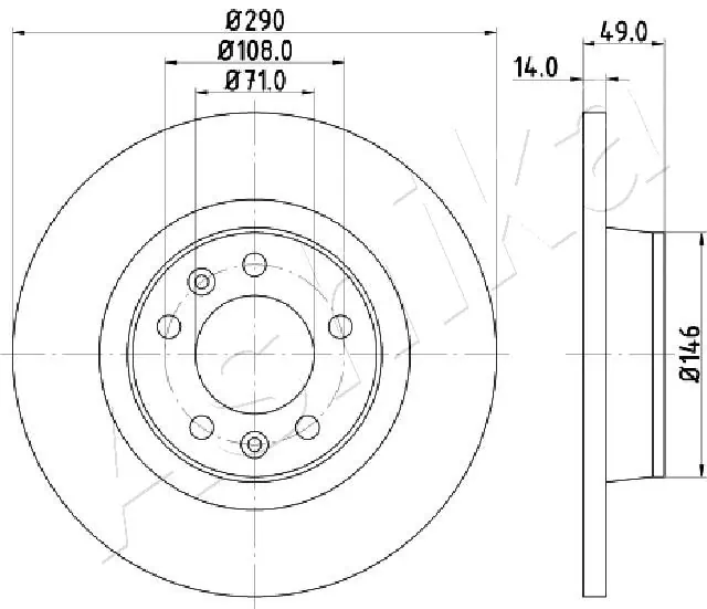 Brake Disc 61-00-0612