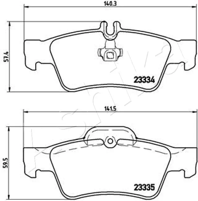 Brake Pad Set, disc brake 51-00-0511