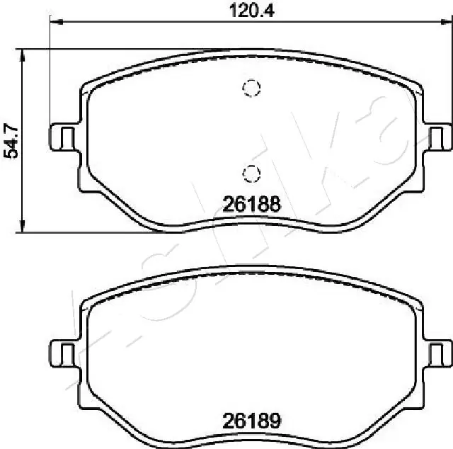 Brake Pad Set, disc brake 50-00-0550
